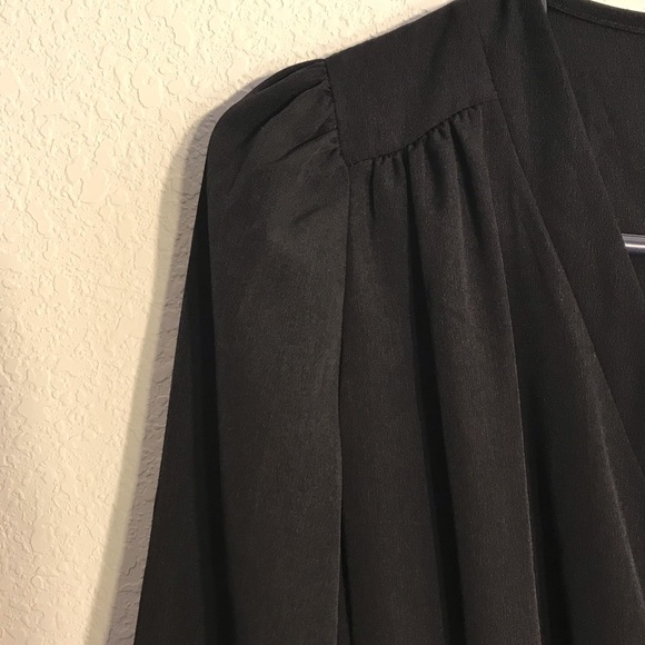 SOLD- Honey punch Long sleeve black dress - Picture 8 of 8